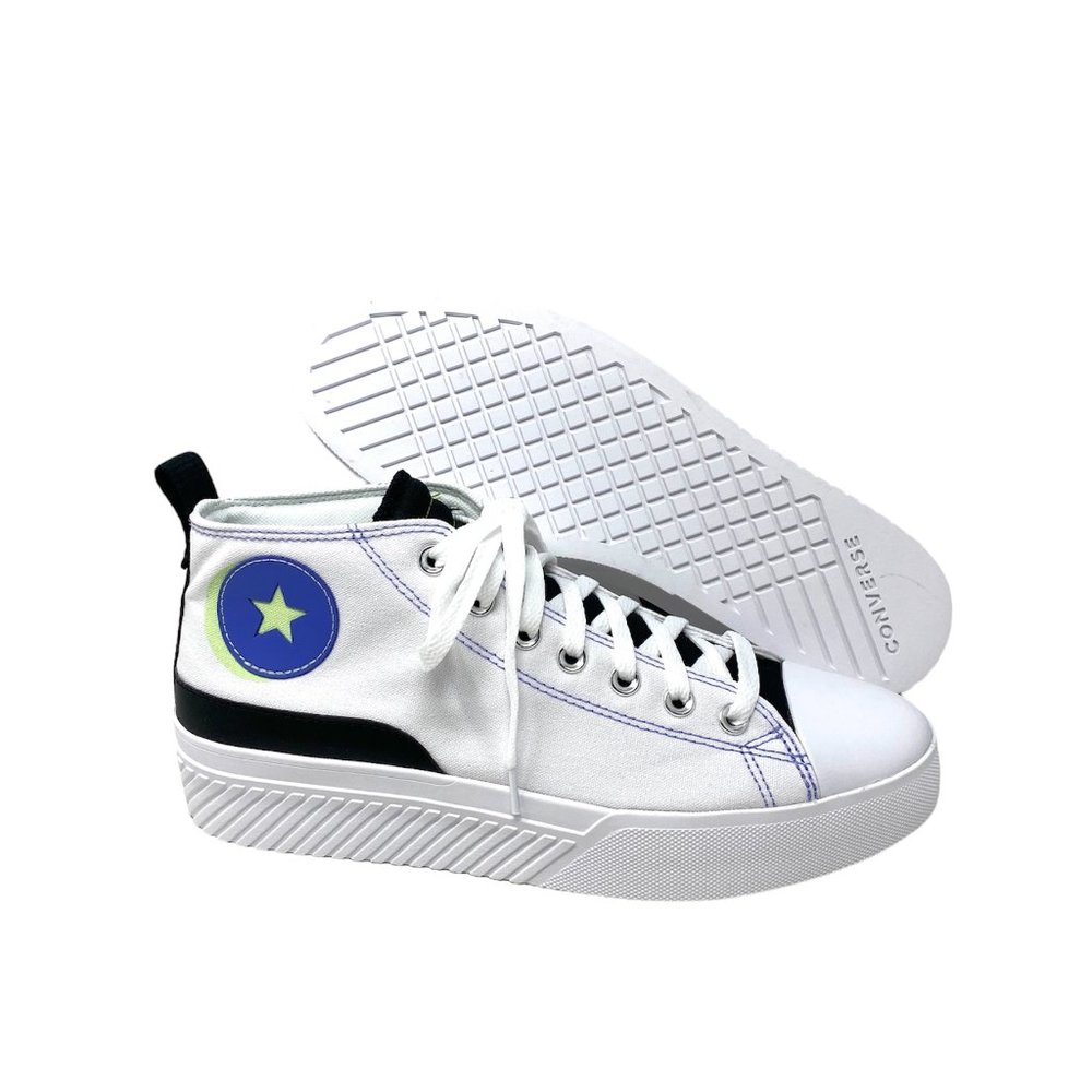 đź’–MEGA SALEđź’–Converse Shoes Men 171870C UNTITL3D CS MID White Black Sneakers - Picture 5 of 11